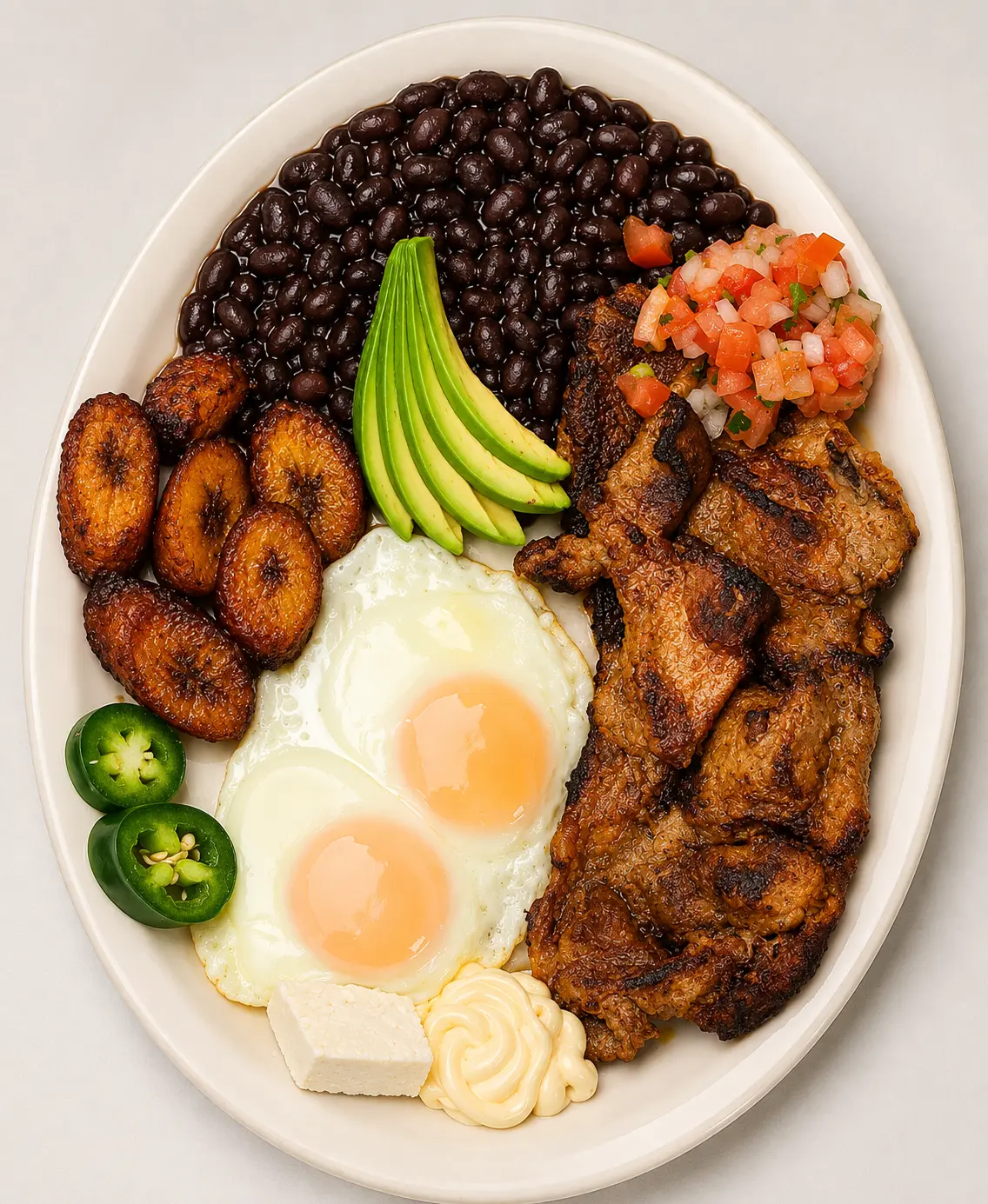 Desayuno especial con carne adobada at Tikal Deli in Stamford CT