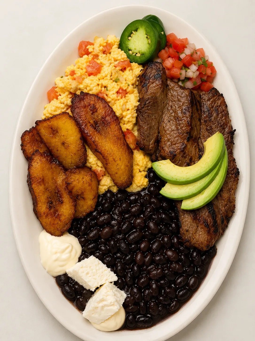 Desayuno tipico con carne at Tikal Deli in Stamford CT