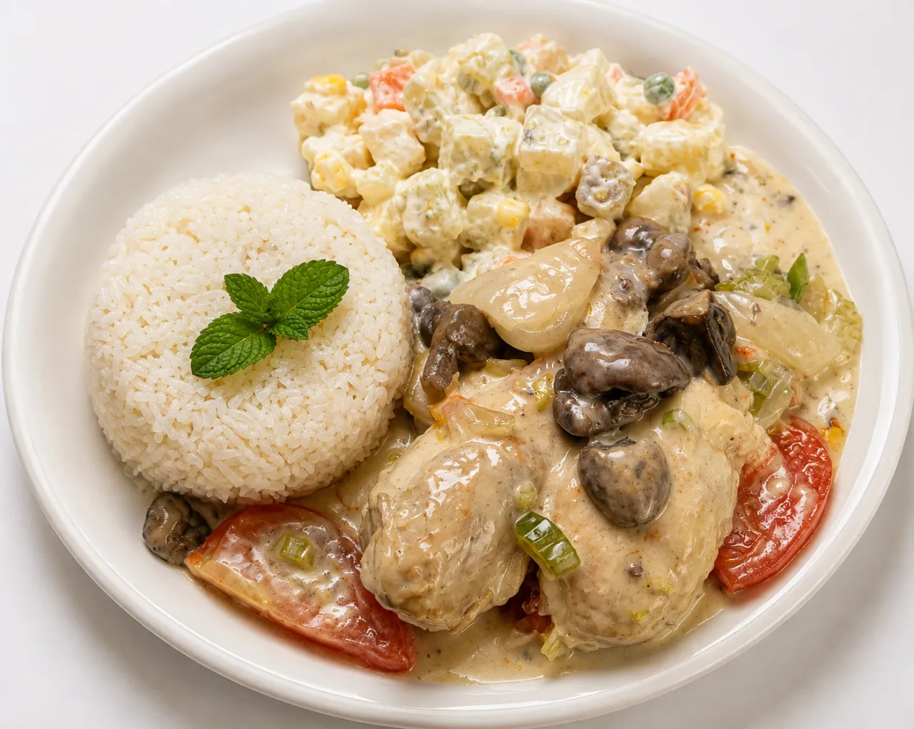 Pollo en crema at Tikal Deli