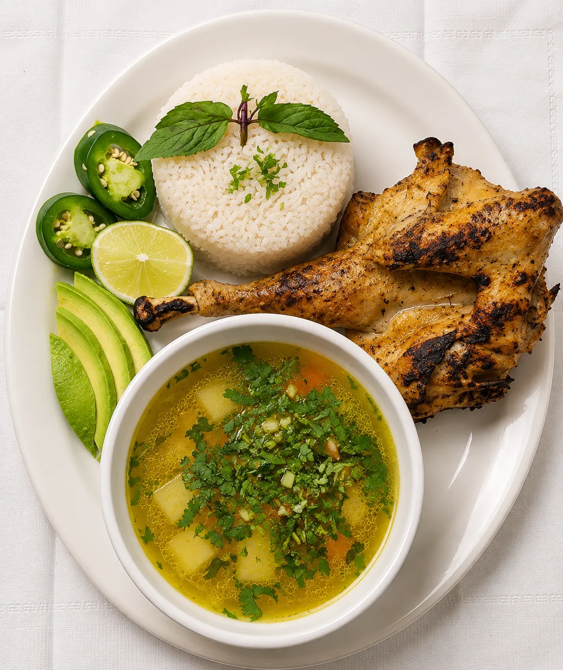 Sopa de gallina at Tikal Deli